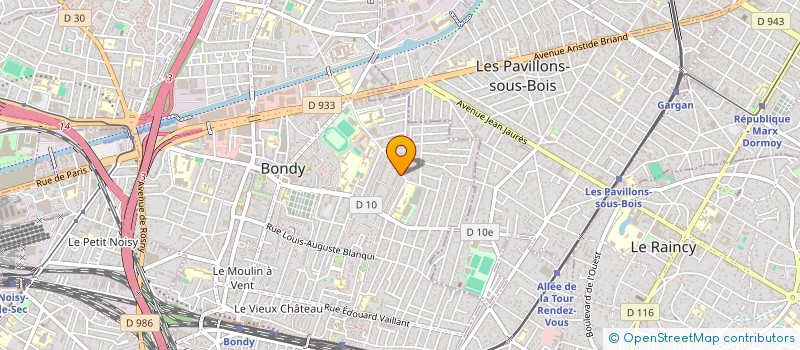 localisation de l'entreprise MADAME MARIE-JOSE LAWSON  BONDY