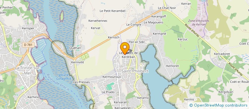 localisation de l'entreprise MADAME MARIE-JOSE LE BIHAN  SAINT-PHILIBERT