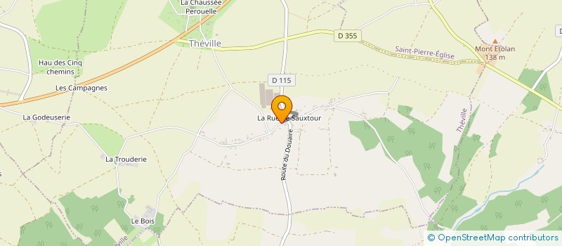 localisation de l'entreprise MADAME MARIE-JOSE LEBAS à THEVILLE