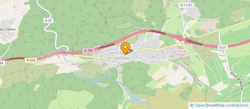 localisation de l'entreprise MADAME MARIE-JOSE LEYGUE  SAINT-PAUL-ET-VALMALLE