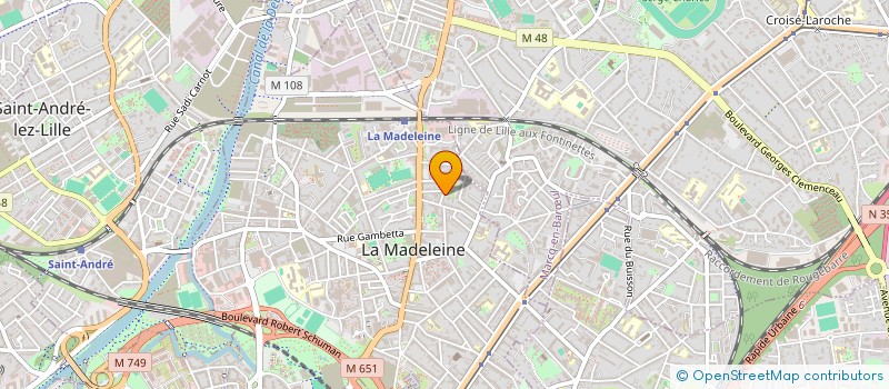localisation de l'entreprise MADAME MARIE- JOSE LOCOGE à LA MADELEINE