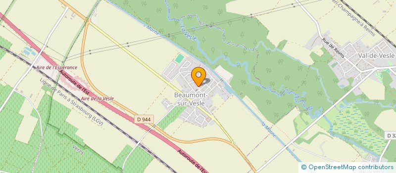 localisation de l'entreprise MADAME MARIE-JOSE MACQUART  BEAUMONT-SUR-VESLE