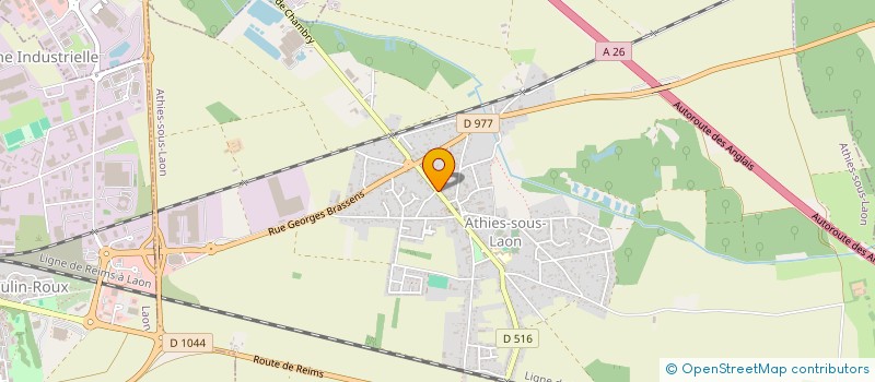 localisation de l'entreprise MADAME MARIE JOSE MARCHAND  ATHIES-SOUS-LAON
