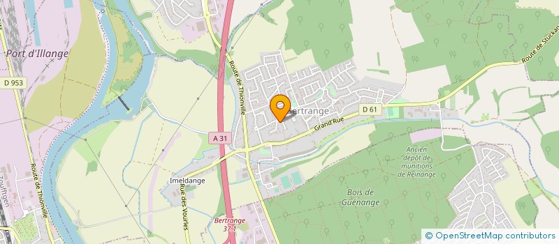 localisation de l'entreprise MADAME MARIE-JOSE MARTINY  BERTRANGE