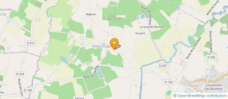 localisation de l'entreprise MADAME MARIE JOSE MAUME à BALEYSSAGUES