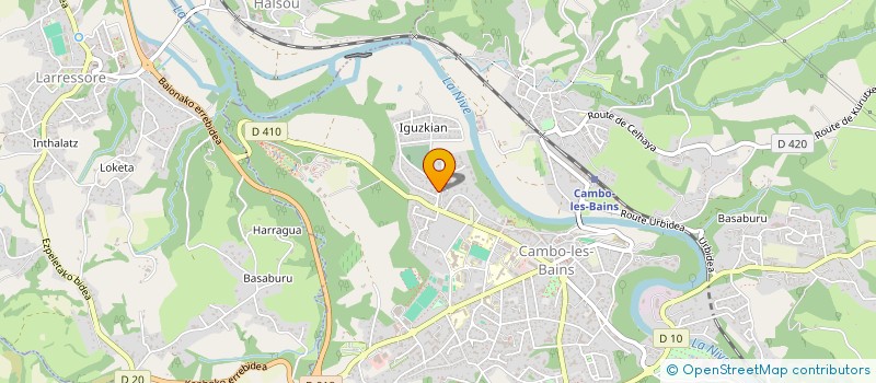 localisation de l'entreprise MADAME MARIE-JOSE MENDRIBIL  CAMBO-LES-BAINS