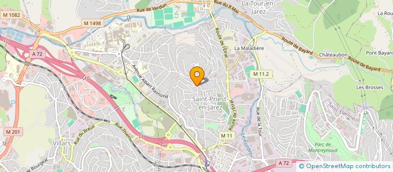 localisation de l'entreprise MADAME MARIE-JOSE MOLINA  SAINT-PRIEST-EN-JAREZ