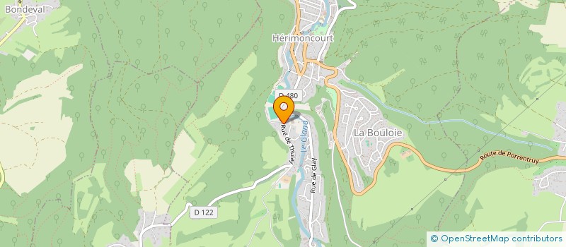 localisation de l'entreprise MADAME MARIE-JOSE MONEGER  HERIMONCOURT