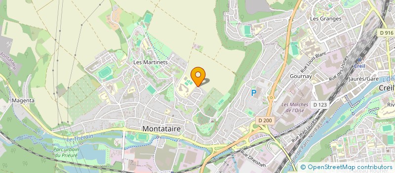 localisation de l'entreprise MADAME MARIE JOSE MORENO  MONTATAIRE