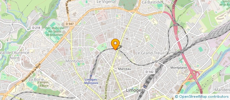 localisation de l'entreprise MADAME MARIE-JOSE NANDILLON à LIMOGES