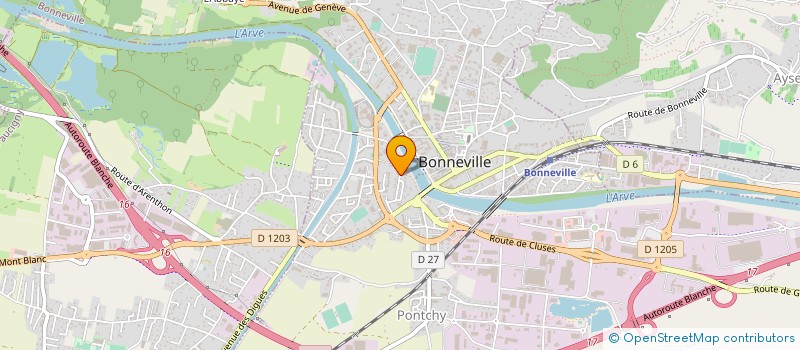 localisation de l'entreprise MADAME MARIE-JOSE PEREZ  BONNEVILLE