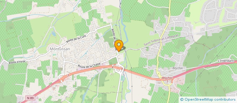 localisation de l'entreprise MADAME MARIE-JOSE PEYRAUBE  MONTUSSAN