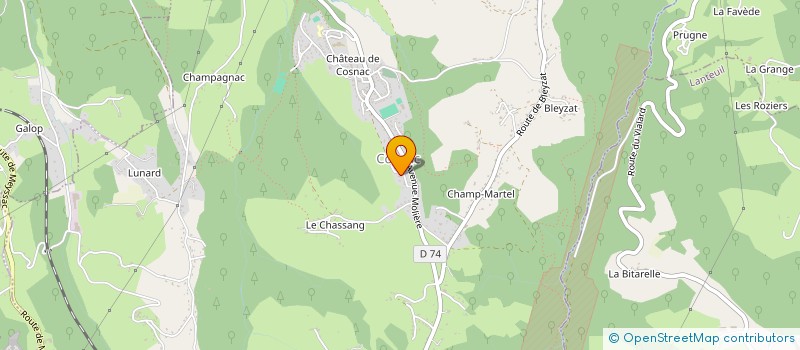 localisation de l'entreprise MADAME MARIE JOSE PRINCE  COSNAC