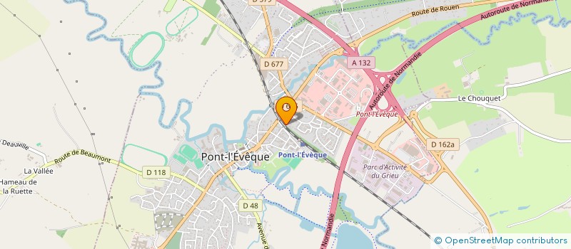 localisation de l'entreprise MADAME MARIE-JOSE RASSE  PONT L'EVEQUE