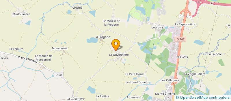 localisation de l'entreprise MADAME MARIE-JOSE RICHARD à AUBIGNY-LES CLOUZEAUX