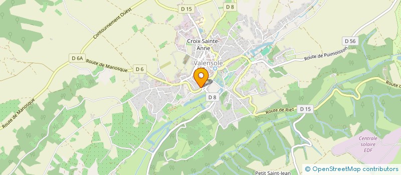 localisation de l'entreprise MADAME MARIE-JOSE ROVIDA à VALENSOLE