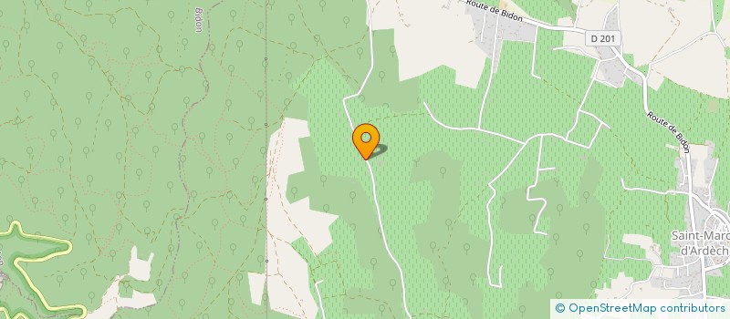localisation de l'entreprise MADAME MARIE-JOSE TESTUT  SAINT-MARCEL-D' ARDECHE