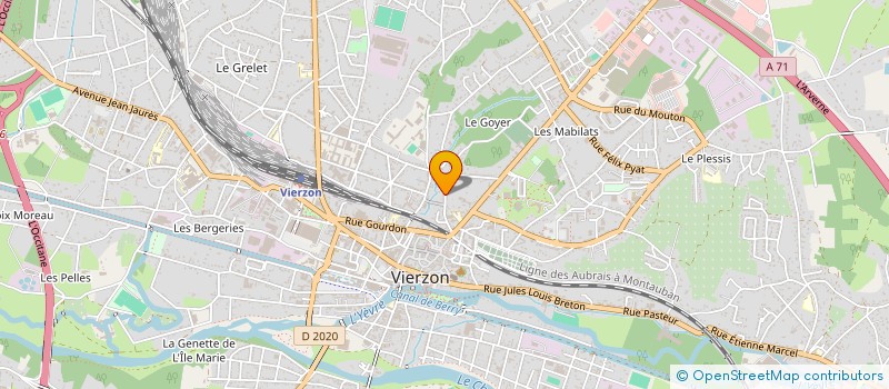 localisation de l'entreprise MADAME MARIE-JOSE TONNELIER  VIERZON