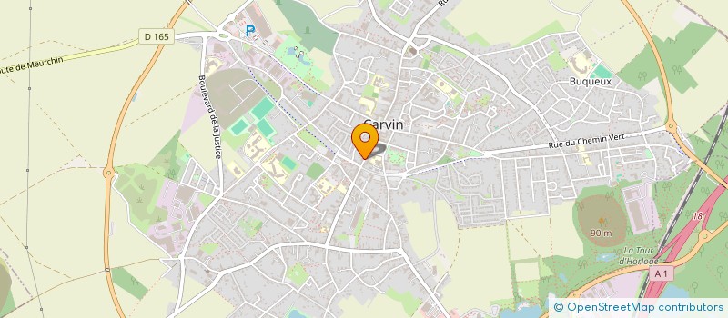 localisation de l'entreprise MADAME MARIE-JOSE VAUQUIER  CARVIN