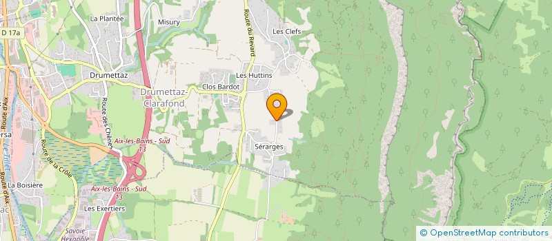 localisation de l'entreprise MADAME MARIE-JOSE VENARD  DRUMETTAZ-CLARAFOND