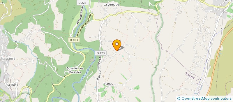 localisation de l'entreprise MADAME MARIE JOSE WISNIEWSKI  VINEZAC