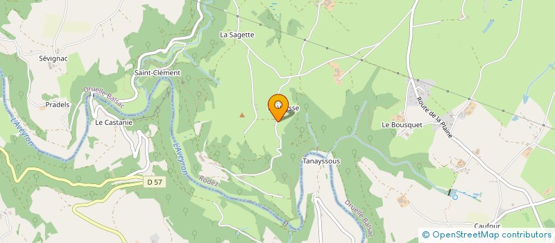 localisation de l'entreprise MADAME MARIE-JOSEE ALBOUY  DRUELLE BALSAC