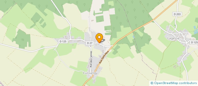 localisation de l'entreprise MADAME MARIE JOSEE ARTUS  CUSSANGY