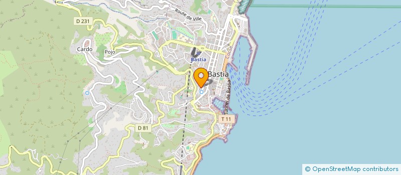 localisation de l'entreprise MADAME MARIE JOSEE AVAZERI à BASTIA