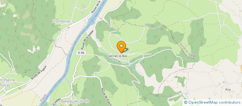 localisation de l'entreprise MADAME MARIE-JOSEE BEFFRE  BALAGUIER-D OLT