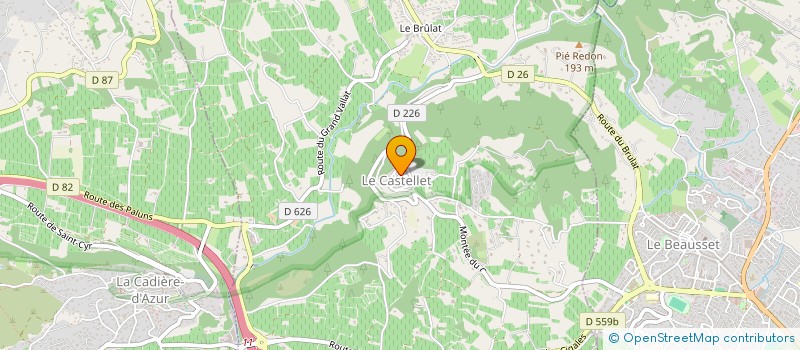 localisation de l'entreprise MADAME MARIE JOSEE BLOCK à LE CASTELLET