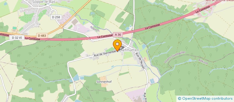 localisation de l'entreprise MADAME MARIE-JOSEE BLONDE  DIEFMATTEN