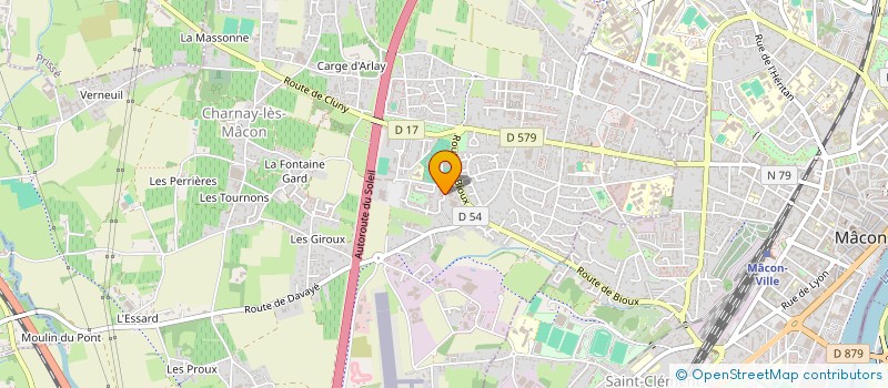 localisation de l'entreprise MADAME MARIE-JOSEE BOULADOUX  CHARNAY-LES-MACON