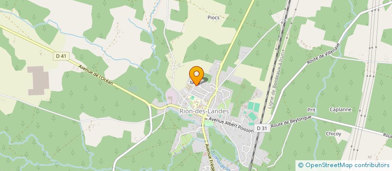 localisation de l'entreprise MADAME MARIE JOSEE BOURSAULT  RION-DES-LANDES