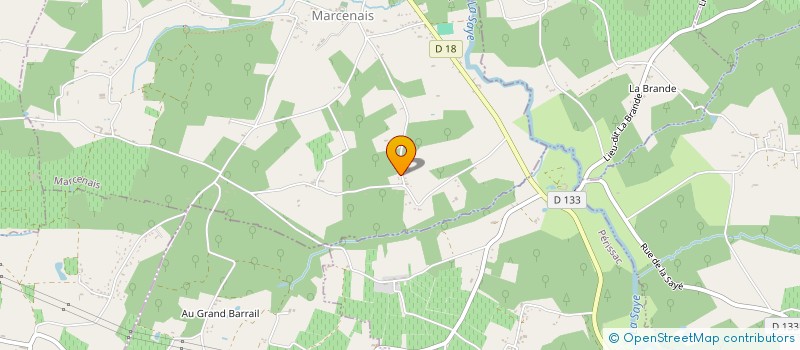 localisation de l'entreprise MADAME MARIE JOSEE BRANEYRE  MARCENAIS