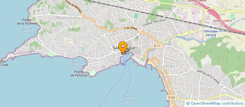 localisation de l'entreprise MADAME MARIE-JOSEE DELCHER  SANARY-SUR-MER