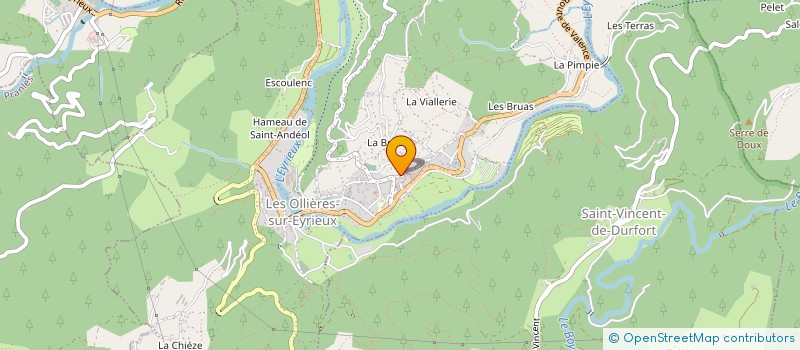 localisation de l'entreprise MADAME MARIE-JOSEE DUFOUR à LES OLLIERES-SUR-EYRIEUX