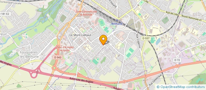 localisation de l'entreprise MADAME MARIE-JOSEE DURIEZ  BETHUNE