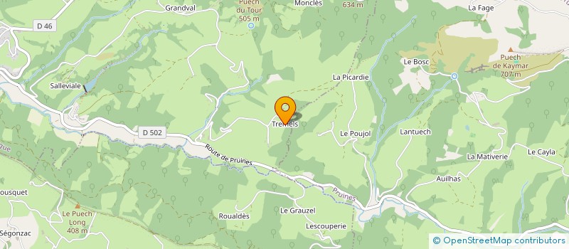 localisation de l'entreprise MADAME MARIE JOSEE FAYEL  SENERGUES