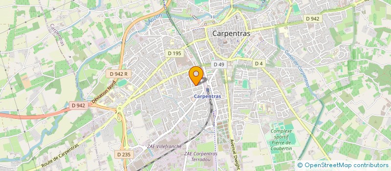 localisation de l'entreprise MADAME MARIE JOSEE GAUDET  CARPENTRAS