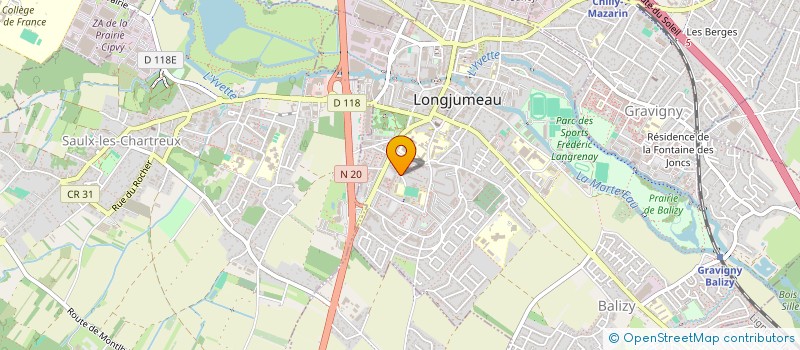 localisation de l'entreprise MADAME MARIE JOSEE LONDO  LONGJUMEAU