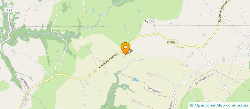 localisation de l'entreprise MADAME MARIE-JOSEE NESPOULOUS  SAUSSENAC