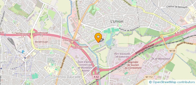 localisation de l'entreprise MADAME MARIE JOSEE PERRIN à L'UNION