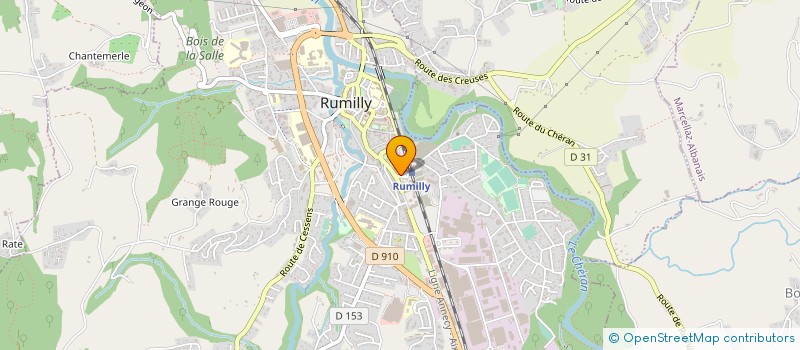 localisation de l'entreprise MADAME MARIE JOSEE PINSON  RUMILLY