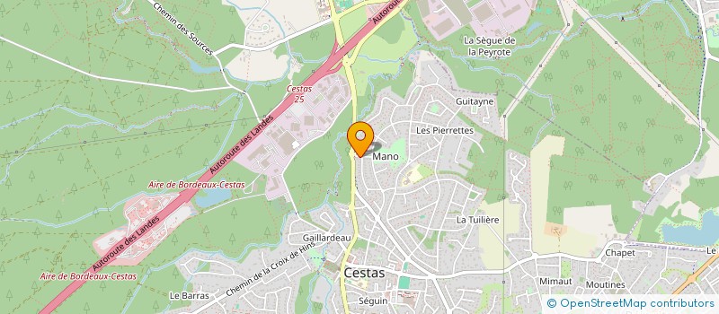 localisation de l'entreprise MADAME MARIE JOSEE QUESSADA  CESTAS