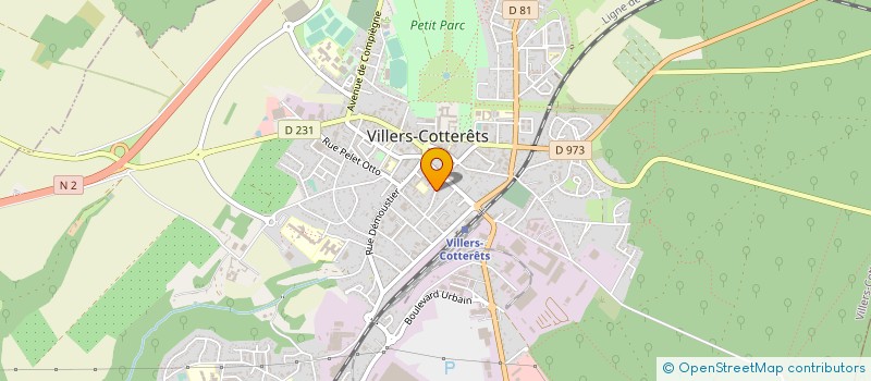 localisation de l'entreprise MADAME MARIE-JOSEE ROSE  VILLERS-COTTERETS