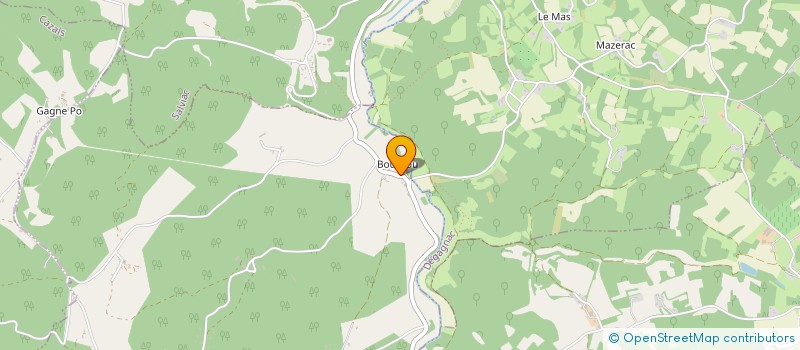 localisation de l'entreprise MADAME MARIE-JOSEE SOUILLAC  FRAYSSINET-LE-GELAT