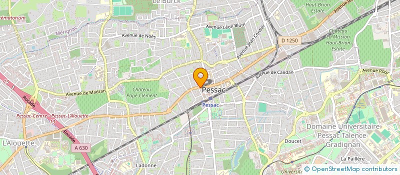 localisation de l'entreprise MADAME MARIE JOSEE SPAZZOLA  PESSAC