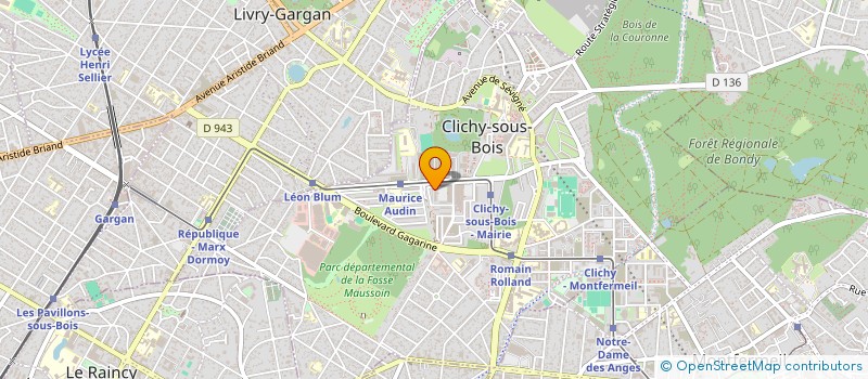 localisation de l'entreprise MADAME MARIE-JOSEE SUSANNE  CLICHY-SOUS-BOIS