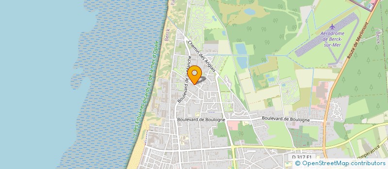 localisation de l'entreprise MADAME MARIE-JOSEE TEILLIER  BERCK