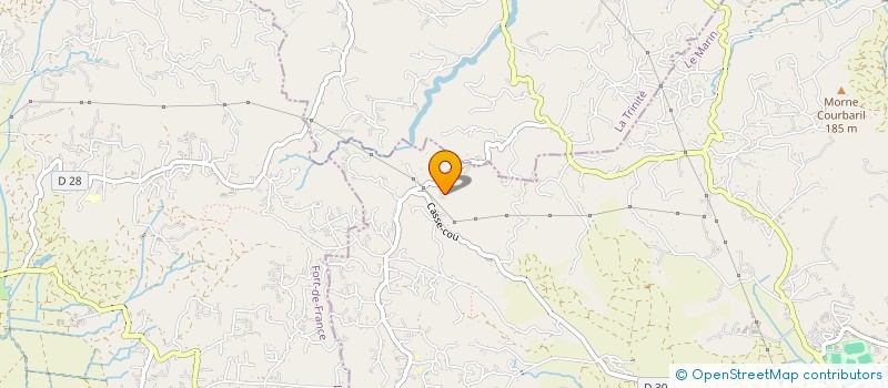 localisation de l'entreprise MADAME MARIE-JOSEE THEODOSE  LE FRANCOIS